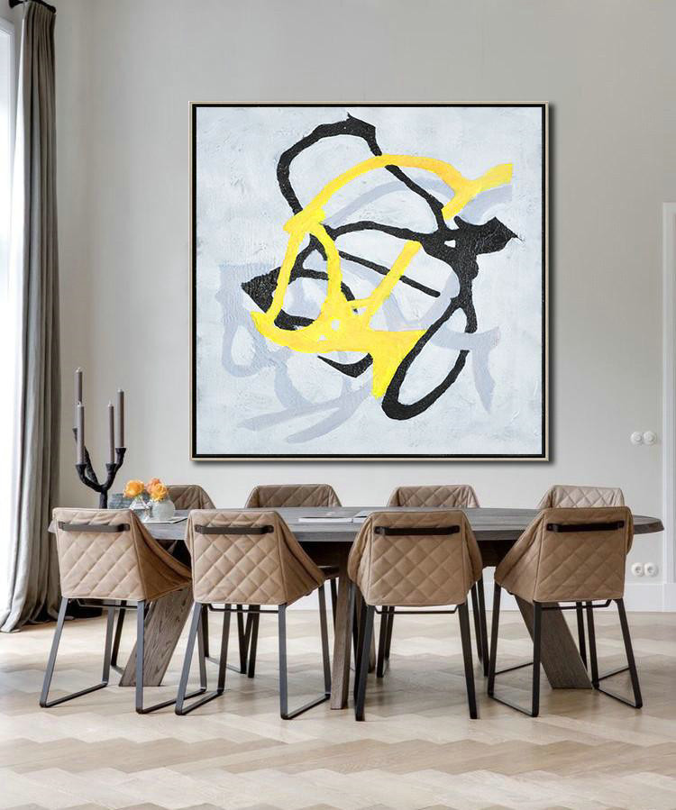Original Extra Large Wall Art,Hand-Painted Oversized Minimal Painting On Canvas,Large Wall Art Canvas
